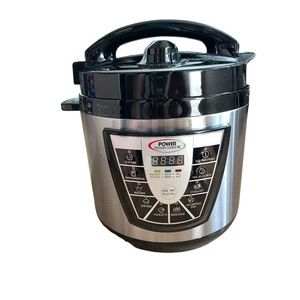 POWER PRESSURE COOKER XL 6 Quart Model #PPC770 Silver Black Stainless Steel